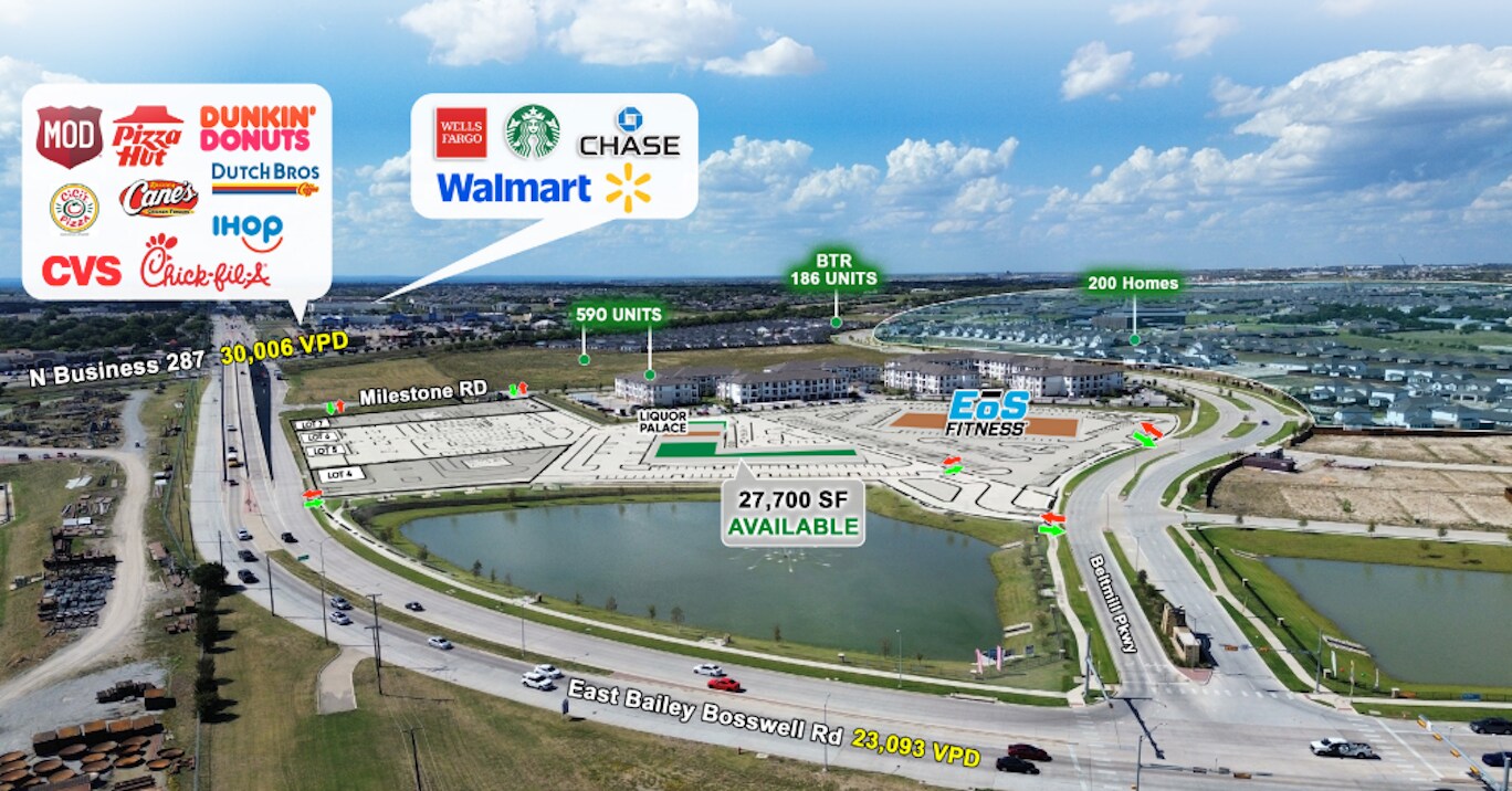 NEC E Bailey Boswell Rd & Millstone rd, Saginaw, TX à vendre Photo de l’immeuble– Image 1 sur 5