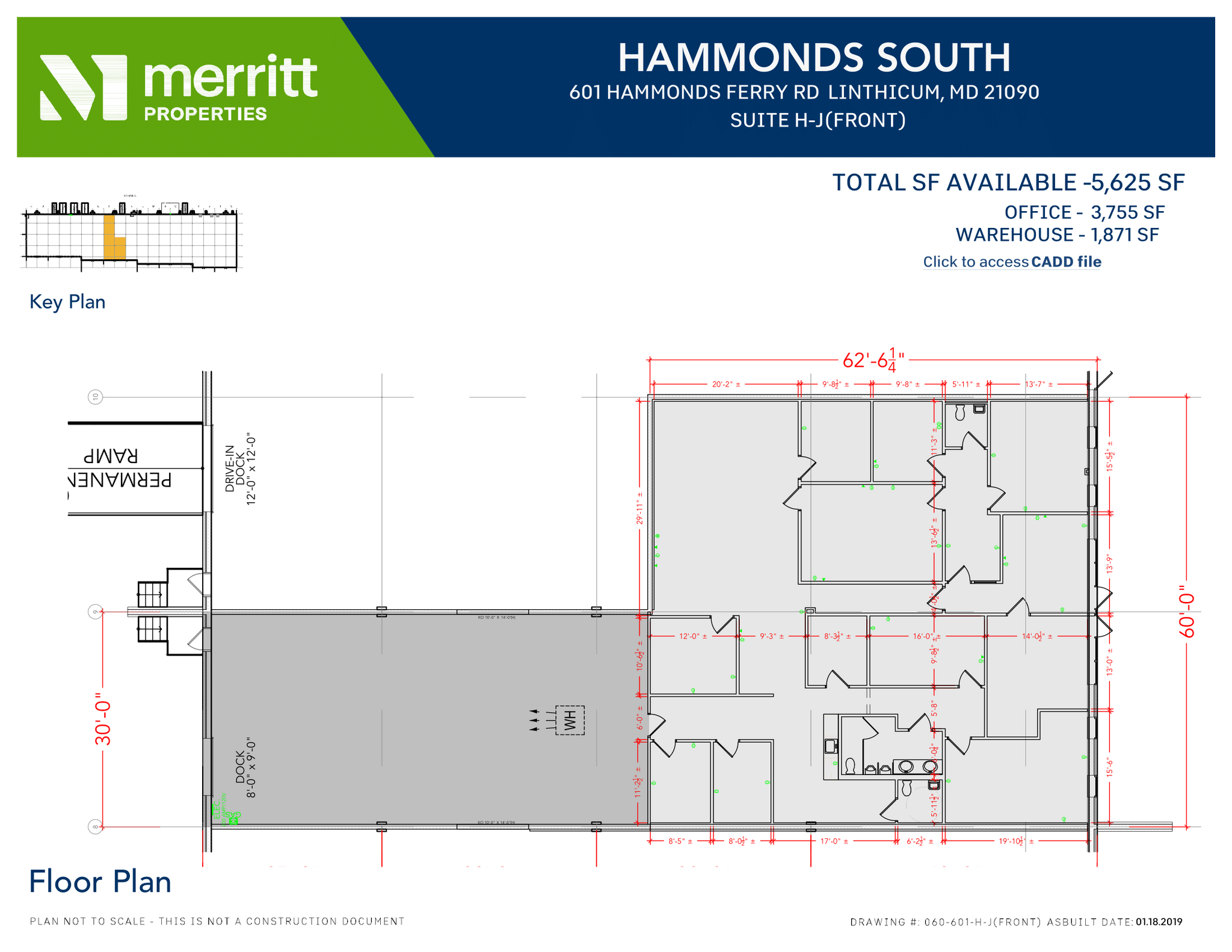 611 Hammonds Ferry Rd, Linthicum, MD à louer Plan d’étage– Image 1 sur 1