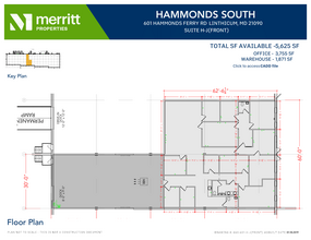 611 Hammonds Ferry Rd, Linthicum, MD à louer Plan d’étage– Image 1 sur 1
