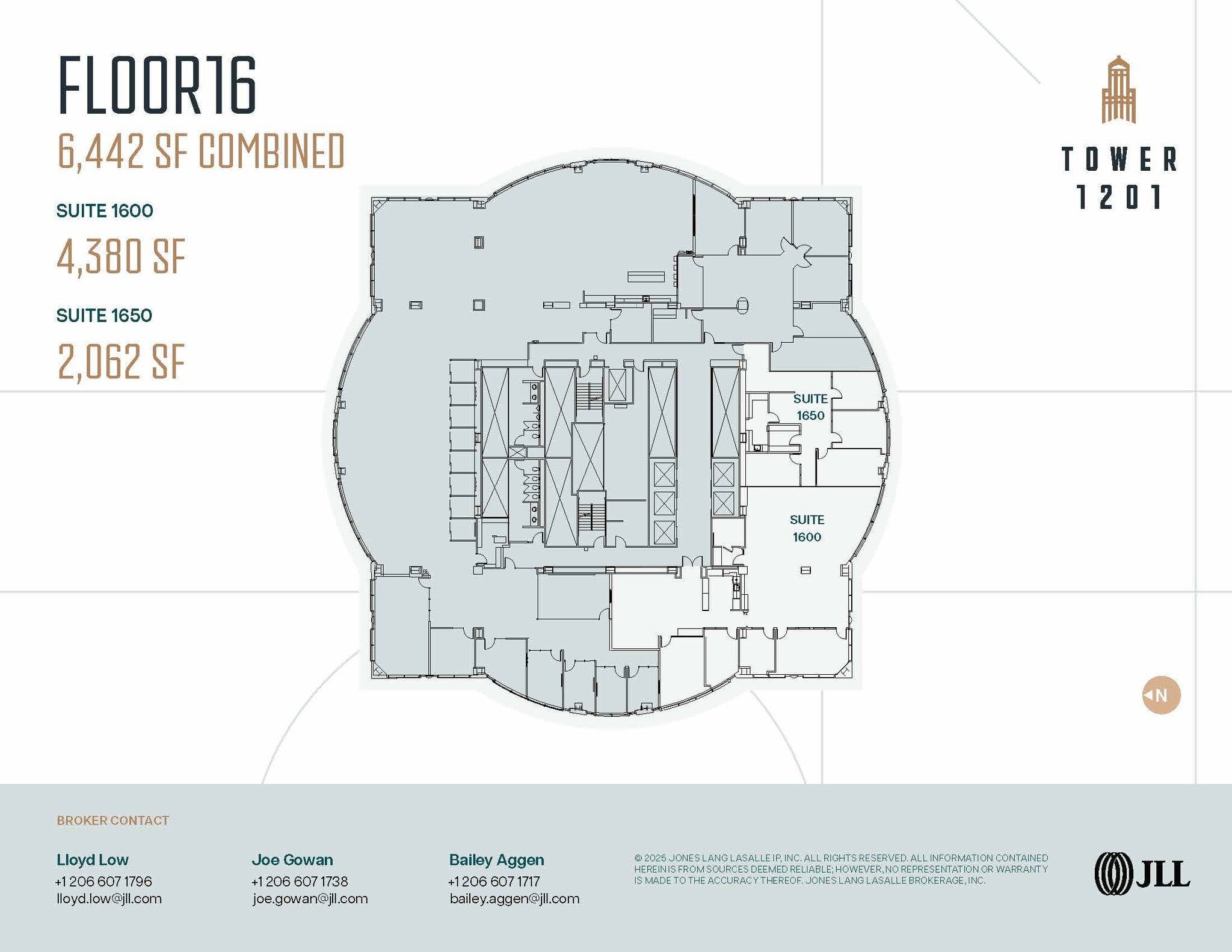 1201 3rd Ave, Seattle, WA à louer Plan d’étage– Image 1 sur 2