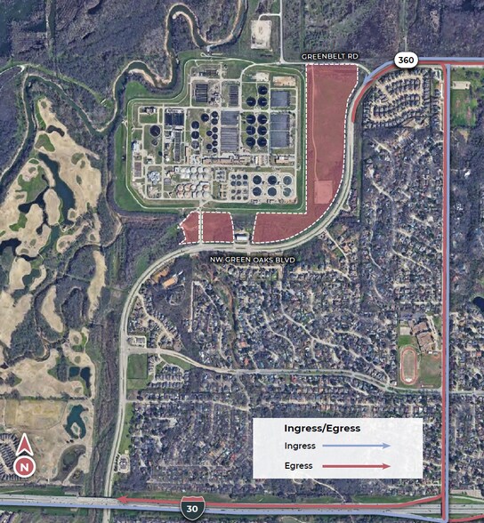 NW Green Oaks Blvd & Greenbelt Rd, Arlington, TX à louer - Aérien – Image 2 sur 3