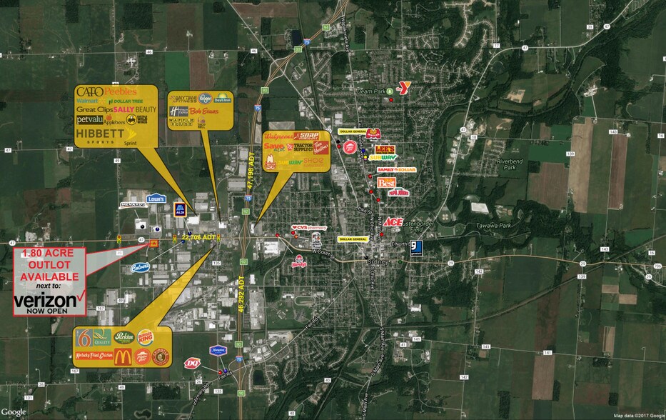 Michigan St, Sidney, OH à louer - Aérien – Image 2 sur 3