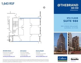 500-550 N Brand Blvd, Glendale, CA à louer Plan d’étage– Image 1 sur 1