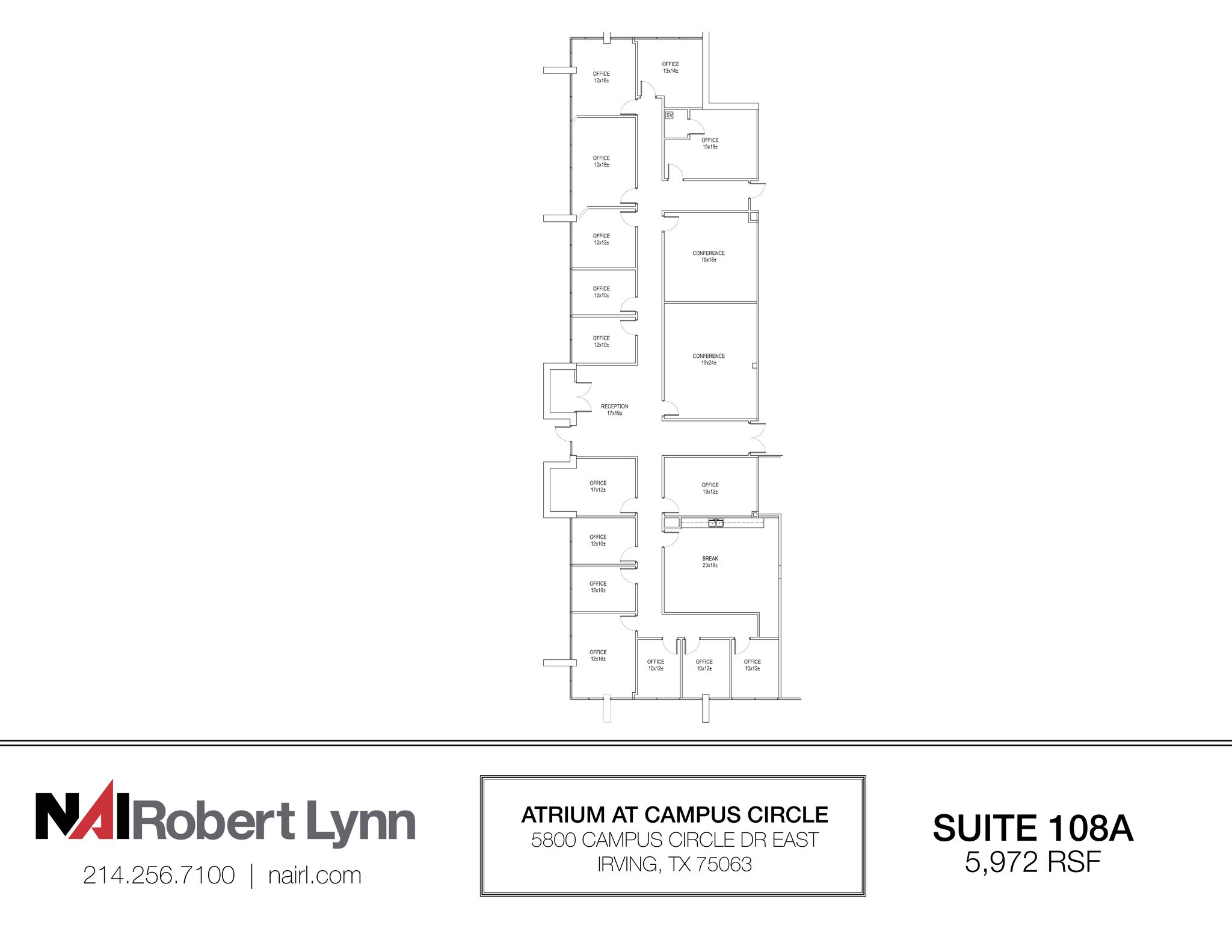 5800 Campus Circle Dr E, Irving, TX à louer Plan d’étage– Image 1 sur 1