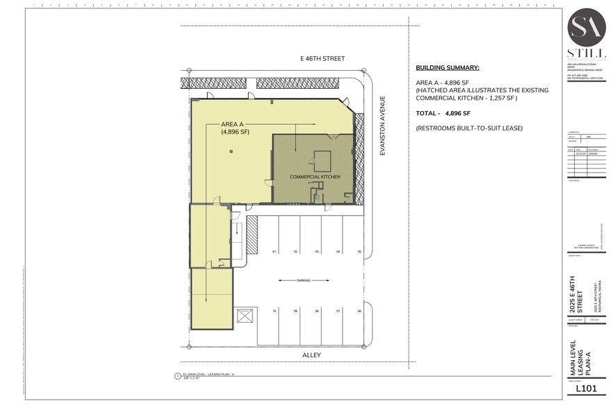 2025 E 46th St, Indianapolis, IN à louer - Plan d’étage – Image 3 sur 5