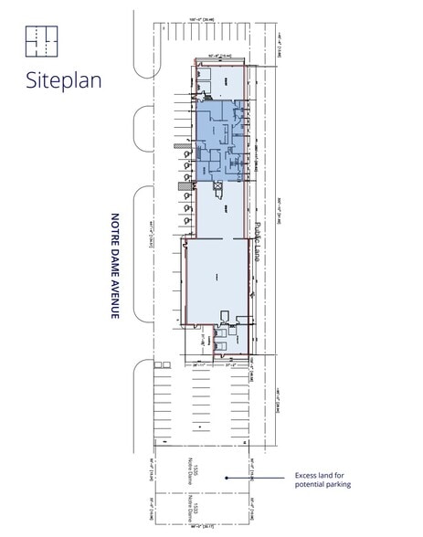 1857 Notre Dame Av, Winnipeg, MB à louer - Plan de site – Image 3 sur 4