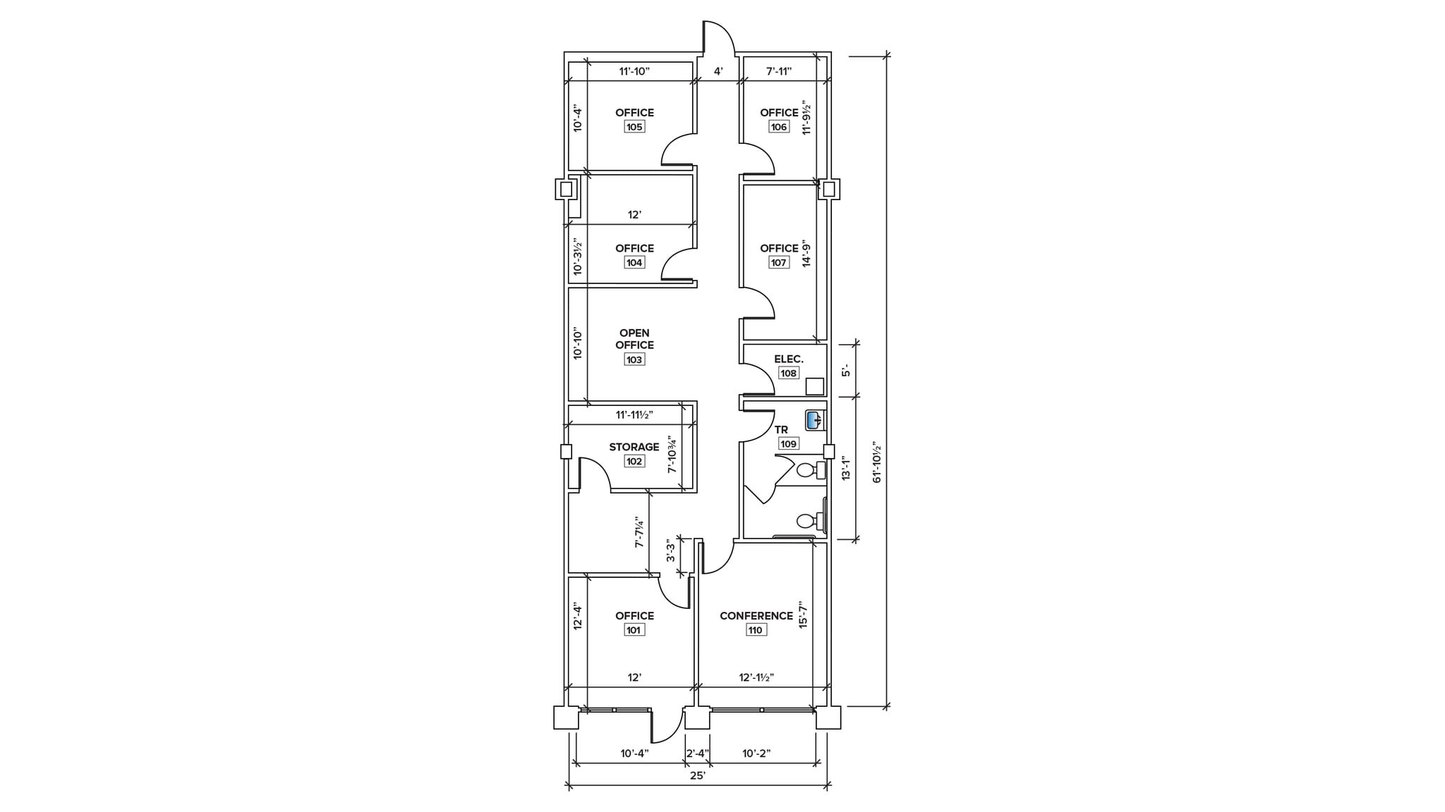 3 W Broad St, Bethlehem, PA à louer Plan d’étage– Image 1 sur 2