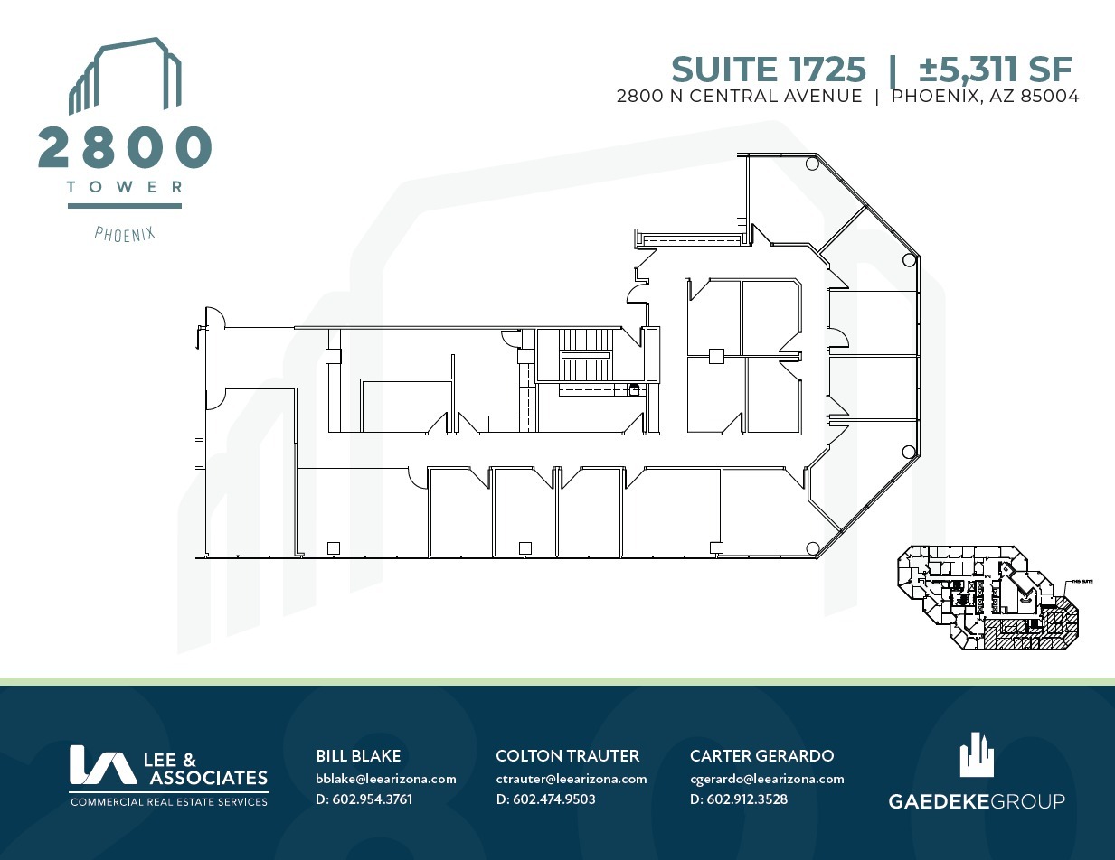 2800 N Central Ave, Phoenix, AZ à louer Plan d’étage– Image 1 sur 1