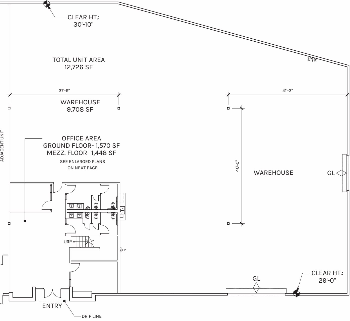 1525-1545 Rio Vista Ave, Los Angeles, CA à louer Plan d’étage– Image 1 sur 2