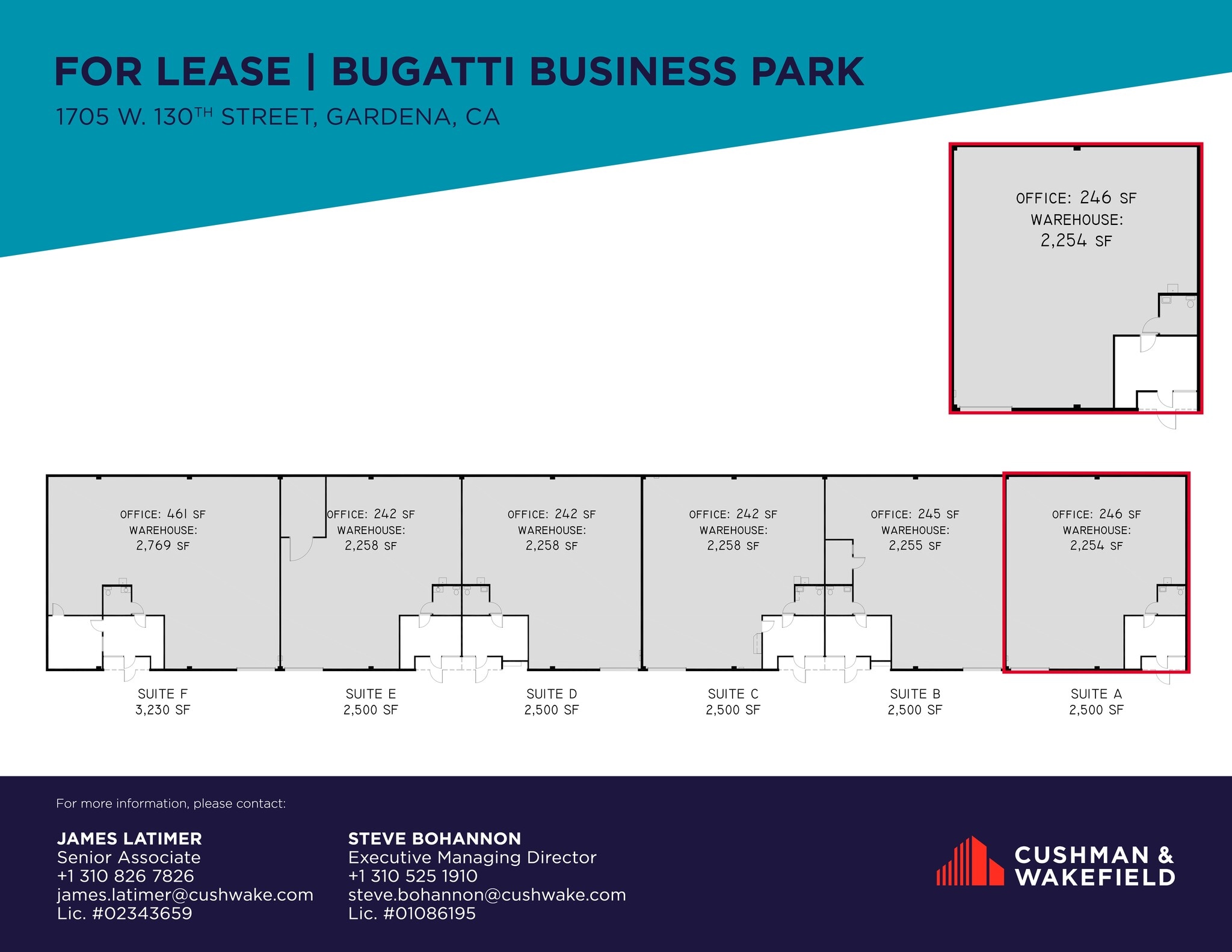 1715 W 130th St, Gardena, CA à louer Plan de site– Image 1 sur 1