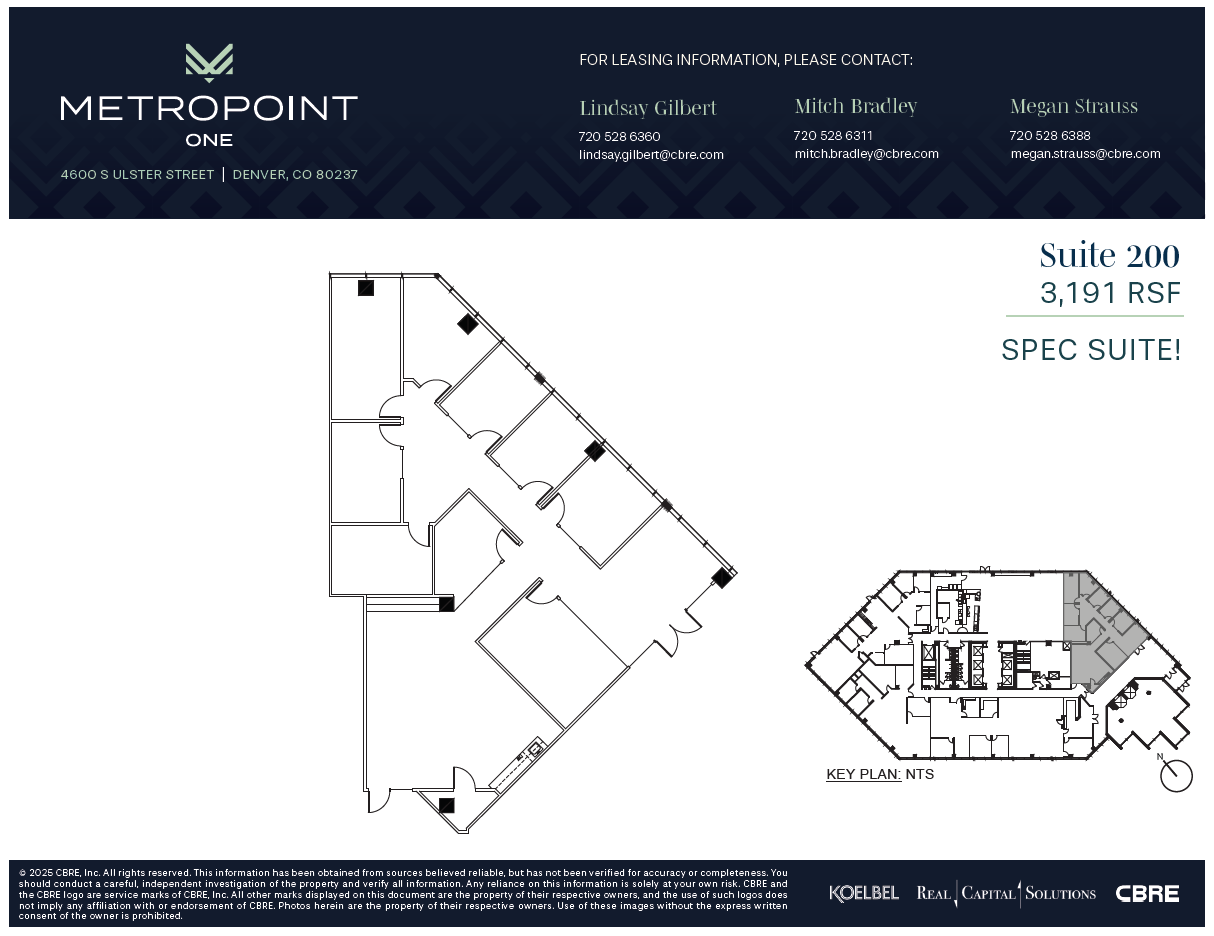 4600 S Ulster St, Denver, CO à louer Plan d’étage– Image 1 sur 1