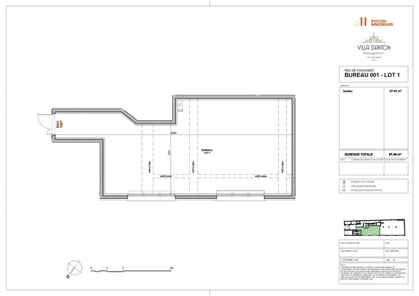Local commercial dans Levallois-Perret à vendre - Plan d’étage – Image 2 sur 2