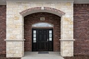 Professional building entrance with stone details