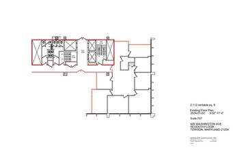 409 Washington Ave, Towson, MD à louer Plan d’étage– Image 2 sur 2