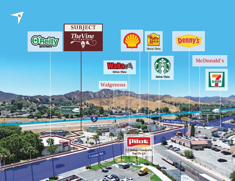 Vine @ Castaic Shopping Center portefeuille de 6 biens à vendre sur LoopNet.fr - Photo de l’immeuble – Image 3 sur 11