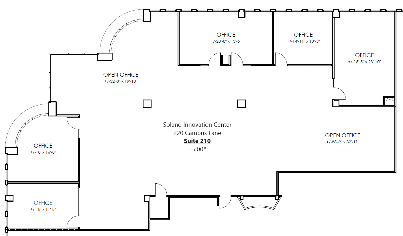 220 Campus Ln, Fairfield, CA à louer Plan d’étage– Image 1 sur 1