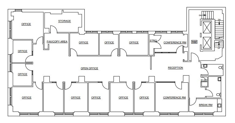 1300 Broadway, Oakland, CA à louer Plan d’étage– Image 1 sur 1