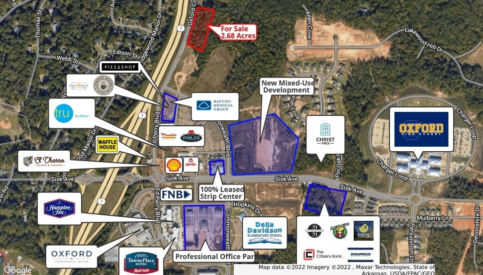 Ed Perry Blvd, Oxford, MS à vendre - Aérien – Image 2 sur 3