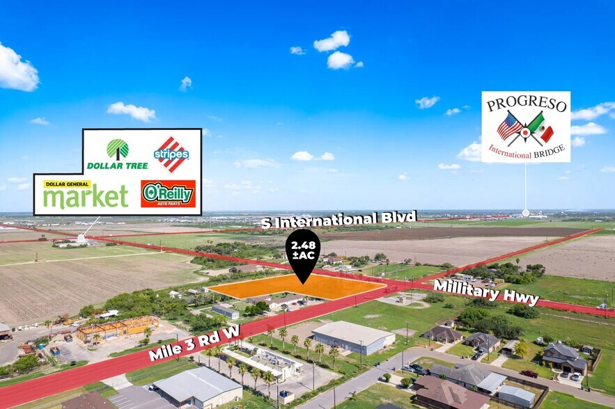 121 Military Hwy, Progreso, TX à vendre - Aérien – Image 2 sur 8