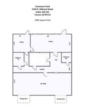 2100 N Wilmot Rd, Tucson, AZ à louer Plan d’étage– Image 1 sur 5