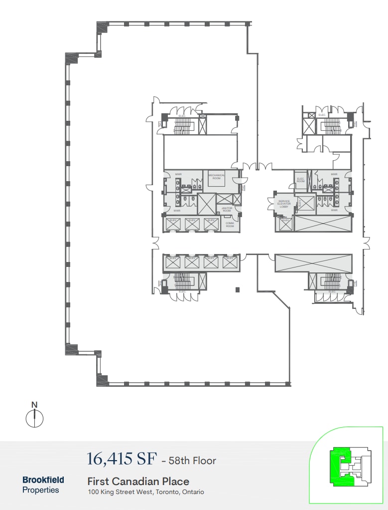 100 King St W, Toronto, ON à louer Plan d’étage– Image 1 sur 1