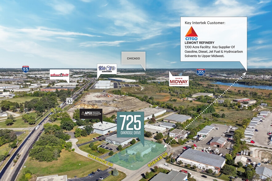 725 Oakridge Dr, Romeoville, IL à vendre - Aérien – Image 2 sur 10