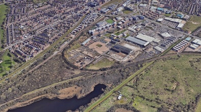 Poplar Av, Lincoln, LIN - Vue aérienne vue de carte