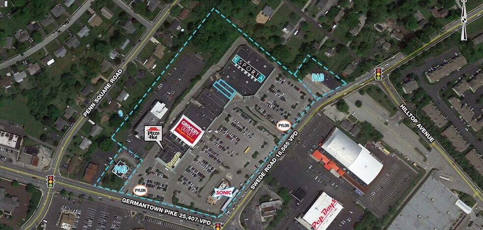 1-10 E Germantown Pike, Norristown, PA à louer - Aérien – Image 1 sur 3