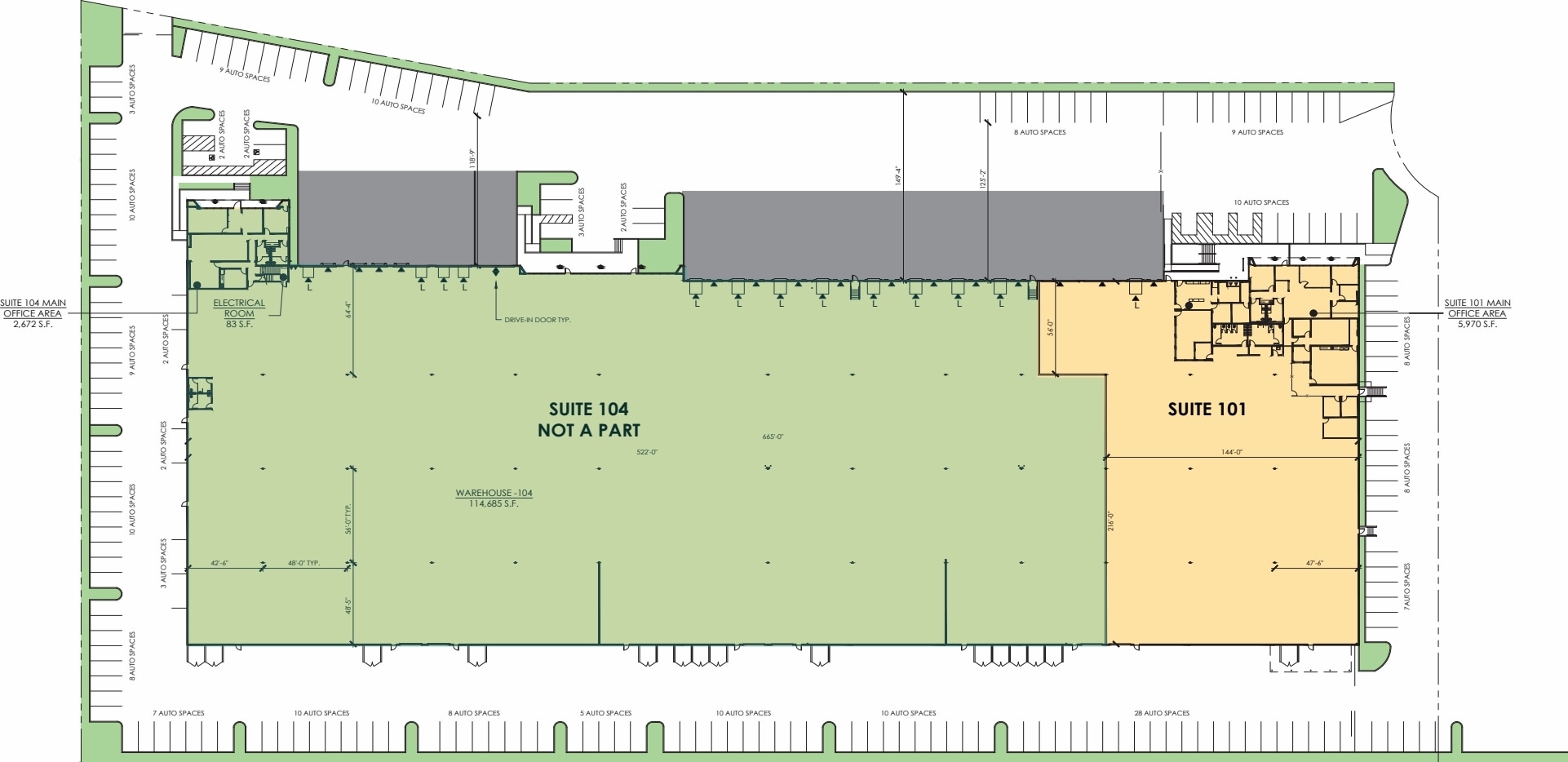 250 Airport Cir, Corona, CA à louer Plan d’étage– Image 1 sur 1