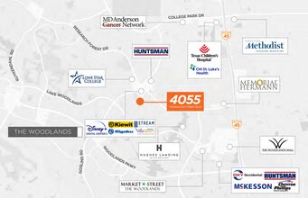 4055 Technology Forest Blvd, The Woodlands, TX - Vue aérienne vue de carte - Image1