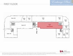 1845 Business Center Dr, San Bernardino, CA à louer Plan d’étage– Image 2 sur 2
