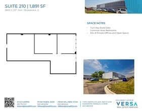 2600 S 25th Ave, Broadview, IL à louer Plan d’étage– Image 1 sur 1