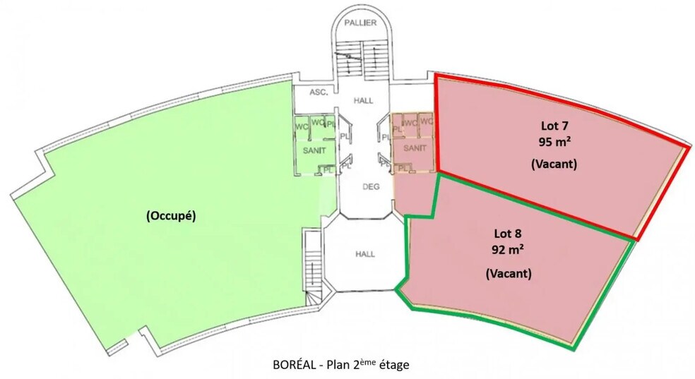 Bureau dans Évry-Courcouronnes à louer - Plan d’étage – Image 2 sur 17