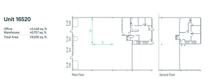16502-16532 111 Av NW, Edmonton, AB à louer Plan d’étage– Image 2 sur 2