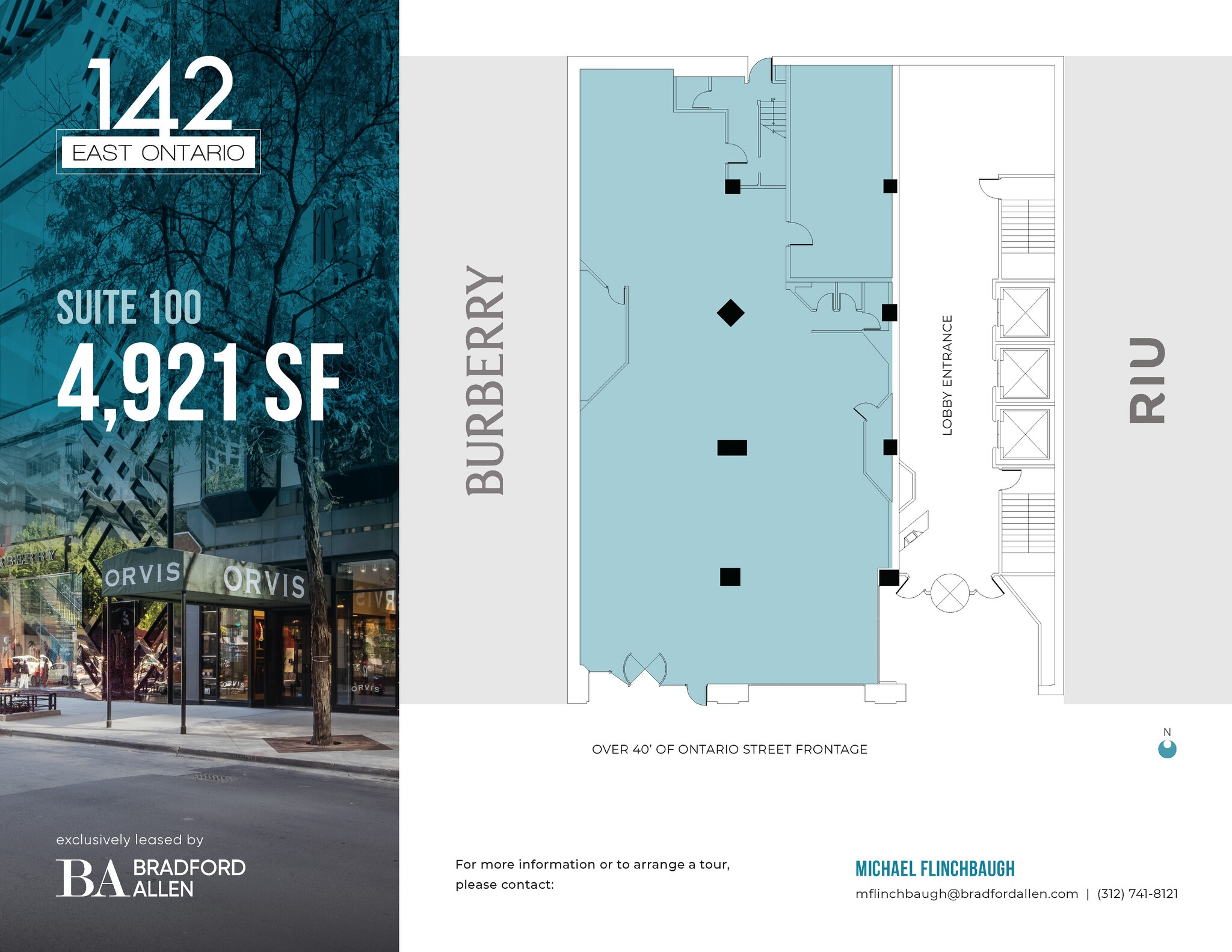 142 E Ontario St, Chicago, IL à louer Plan d’étage– Image 1 sur 1