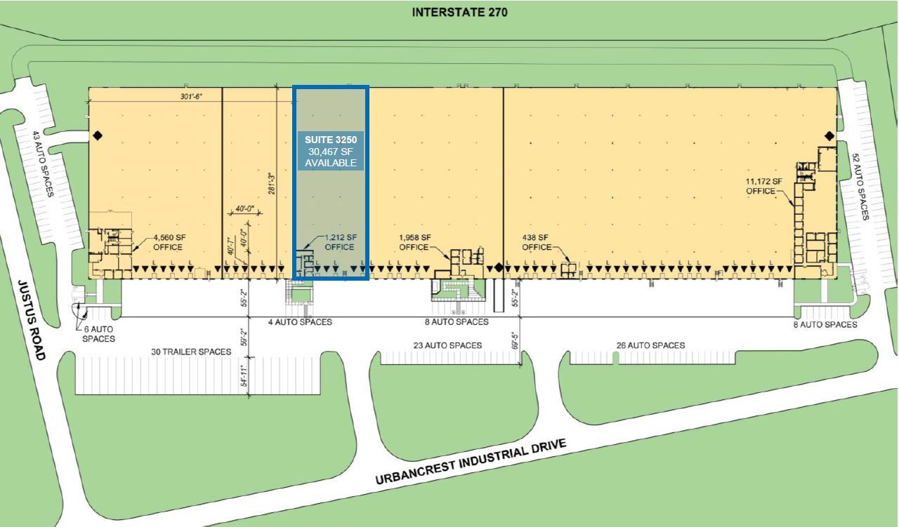 3180-3270 Urbancrest Industrial Dr, Grove City, OH à louer Plan de site– Image 1 sur 1