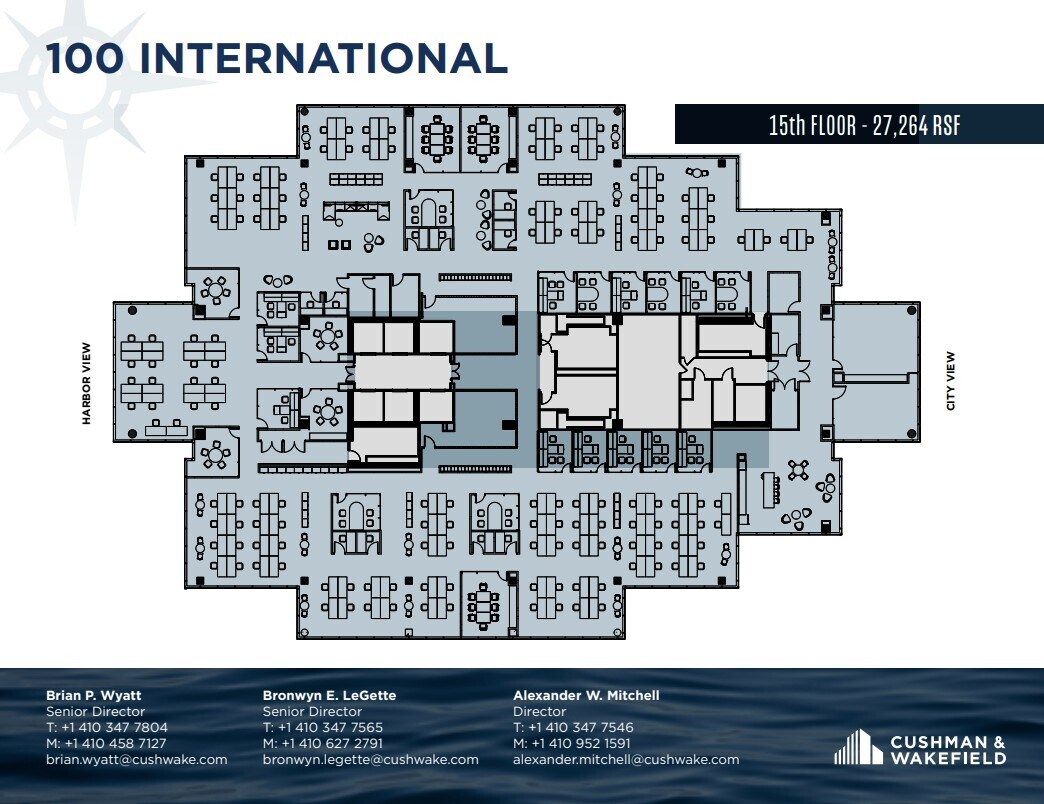 100 International Dr, Baltimore, MD à louer Plan d’étage– Image 1 sur 1