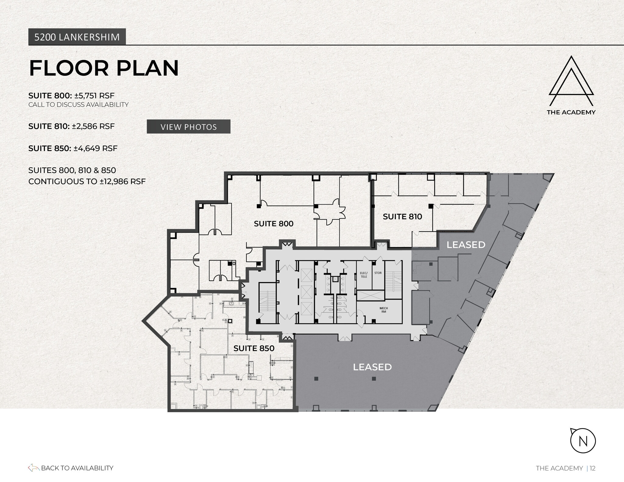 5200 Lankershim Blvd, North Hollywood, CA à louer Plan d’étage– Image 1 sur 1