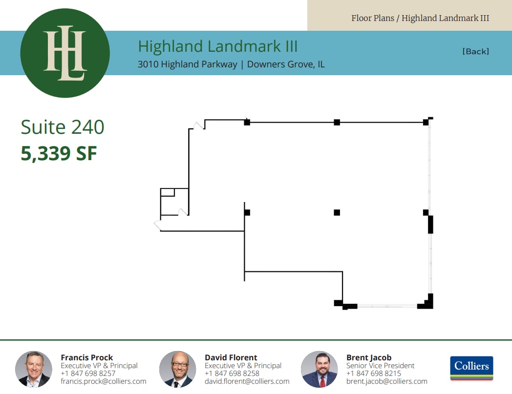 3010 Highland Pky, Downers Grove, IL à louer Plan d’étage– Image 1 sur 1