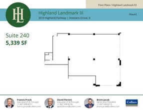 3010 Highland Pky, Downers Grove, IL à louer Plan d’étage– Image 1 sur 1