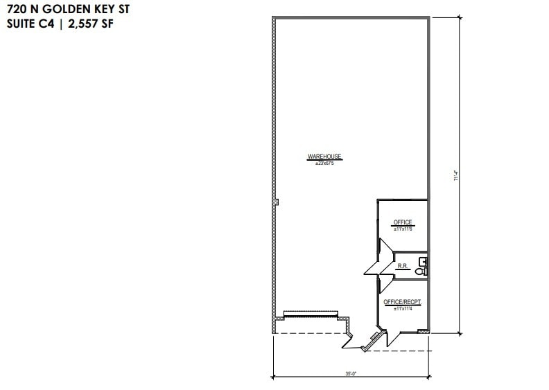 700 N Golden Key St, Gilbert, AZ à louer Plan d’étage– Image 1 sur 1