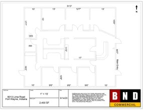 9013 Lima Rd, Fort Wayne, IN à louer Plan d’étage– Image 1 sur 15