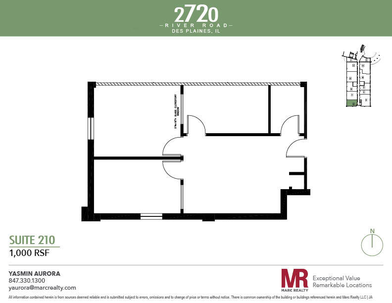 2720 S River Rd, Des Plaines, IL à louer Plan d’étage– Image 1 sur 1