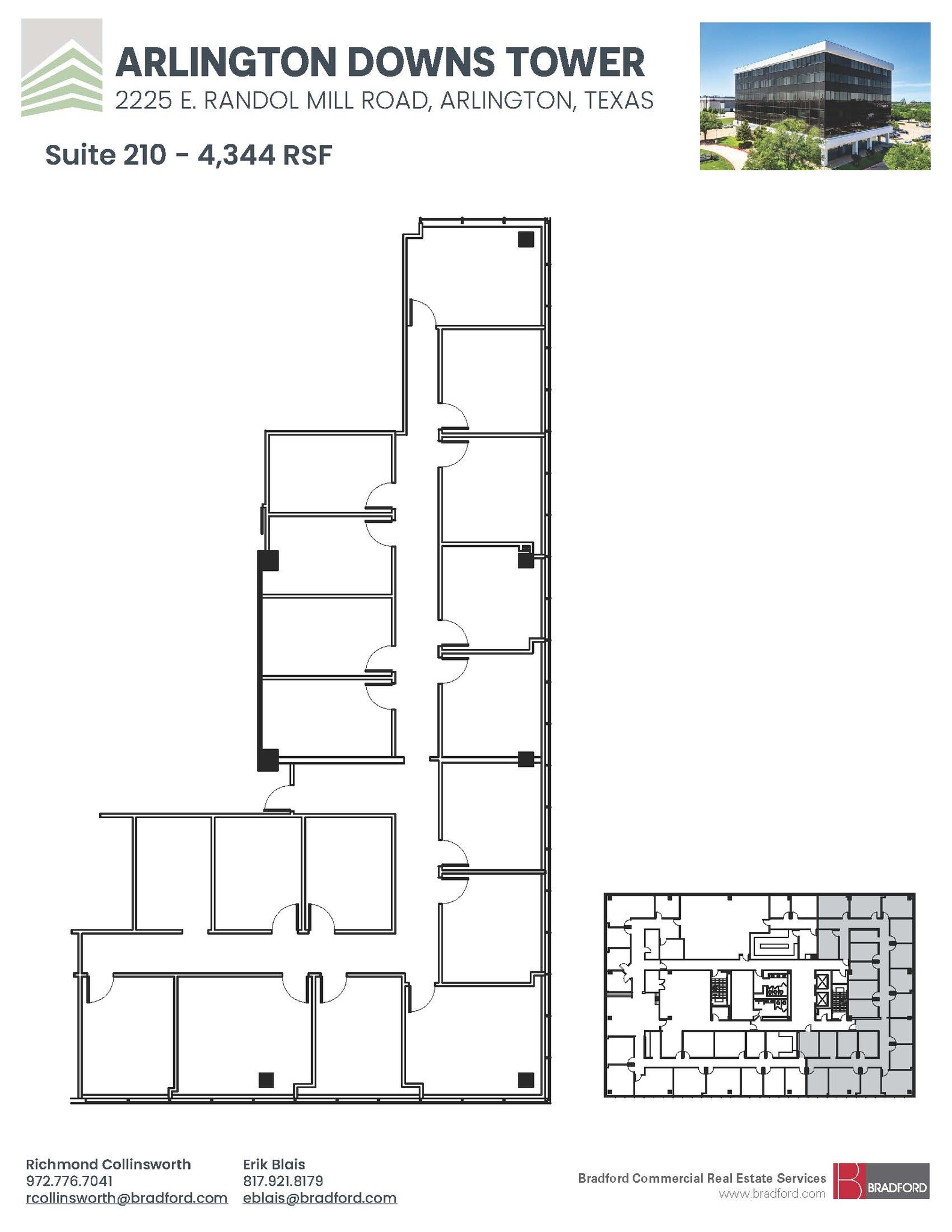 2225 E Randol Mill Rd, Arlington, TX à louer Plan d’étage– Image 1 sur 2