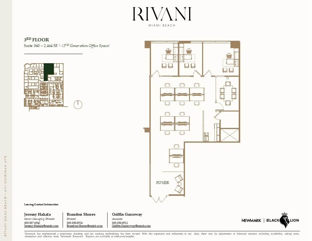 1691 Michigan Ave, Miami Beach, FL à louer Plan d’étage– Image 1 sur 1