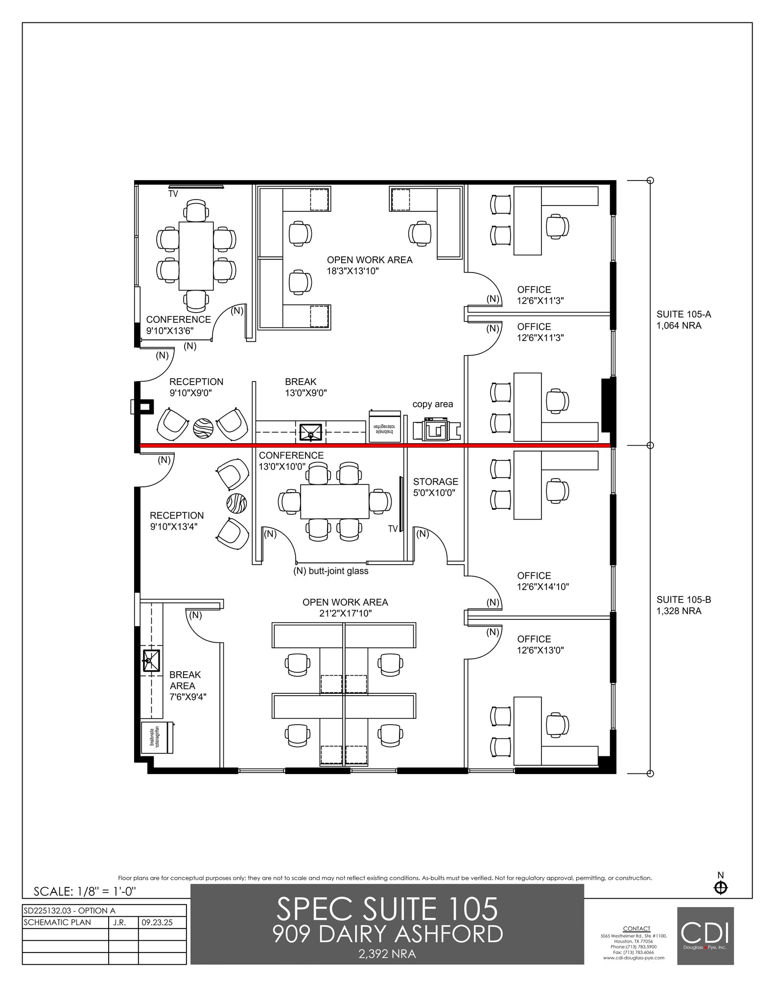 909 Dairy Ashford Rd, Houston, TX à louer Plan de site– Image 1 sur 3
