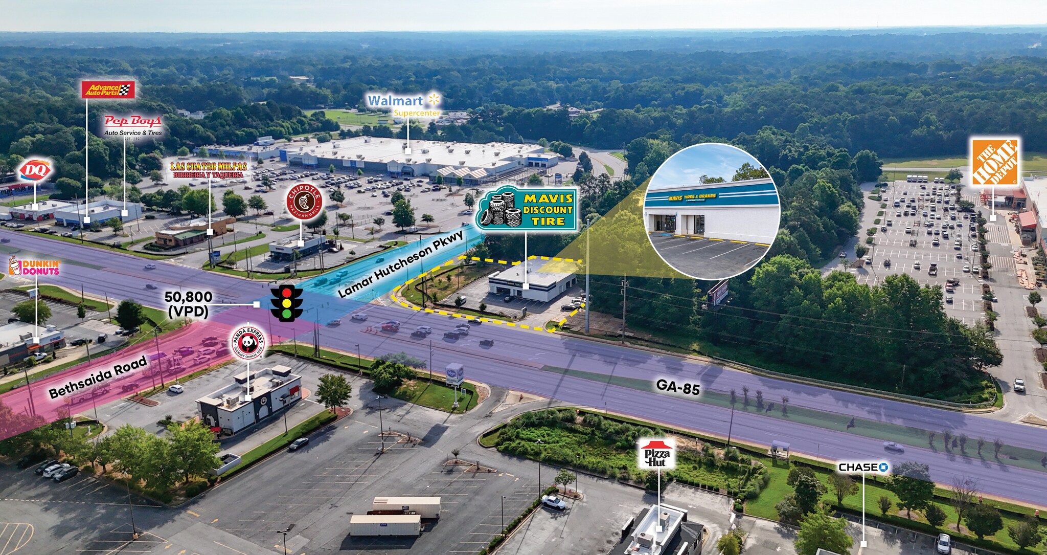 7110 Highway 85, Riverdale, GA à vendre Photo de l’immeuble– Image 1 sur 7