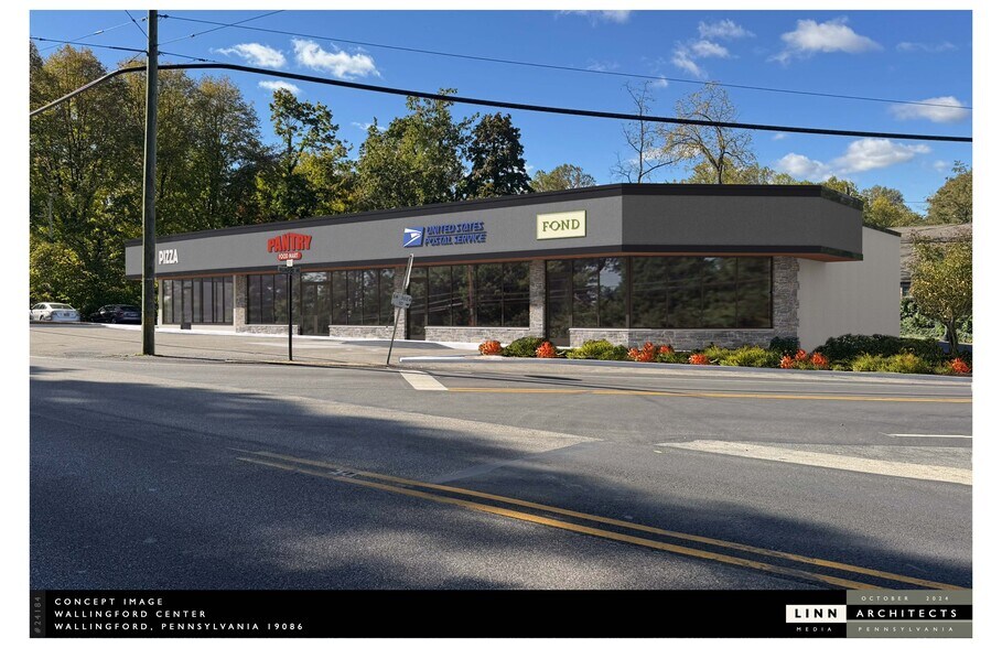 17-21 N Providence Rd, Wallingford, PA à louer - Photo de l’immeuble – Image 2 sur 2