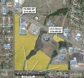 Plus de détails pour SEC NW Expy And County Line Rd, Yukon, OK - Terrain à vendre