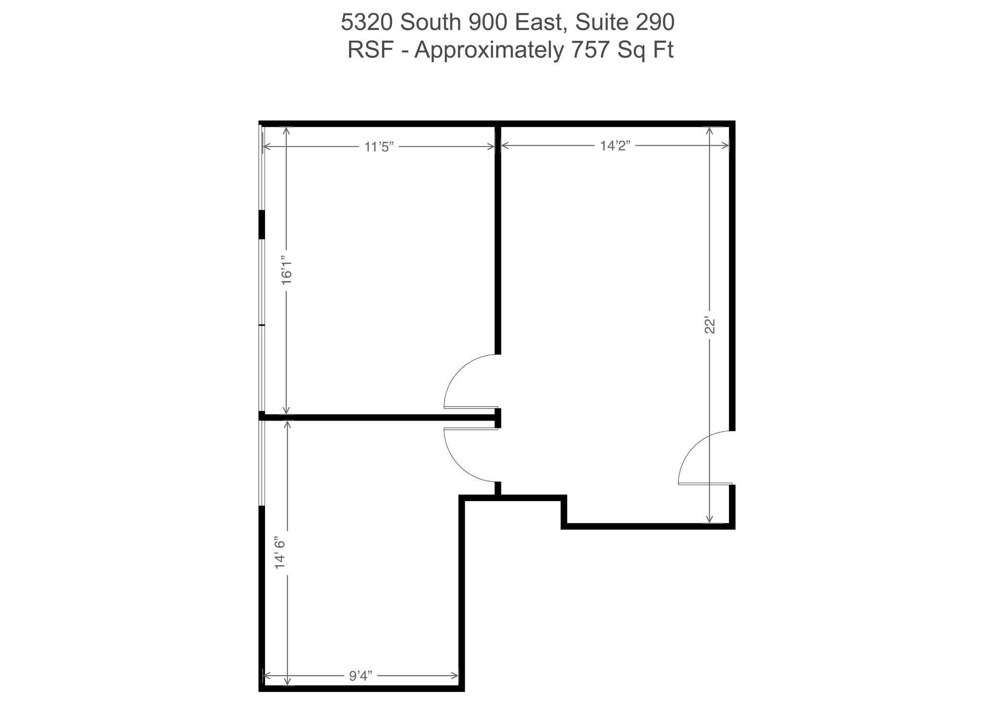 5330 S 900 E, Salt Lake City, UT à louer Plan de site– Image 1 sur 1